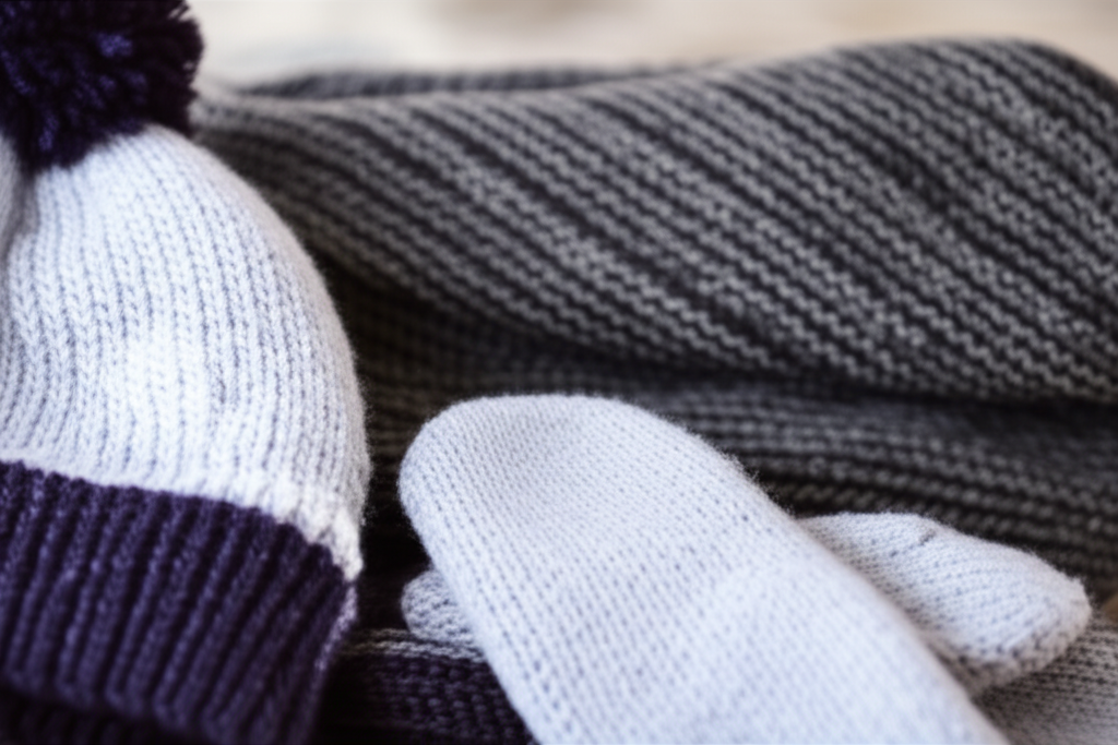 Intricately knitted items