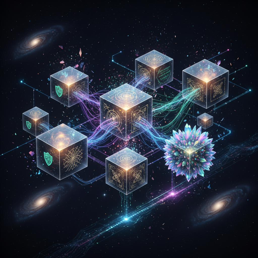 Kuantum dirençli kriptografi ile güçlendirilmiş blokzincir teknolojisi.