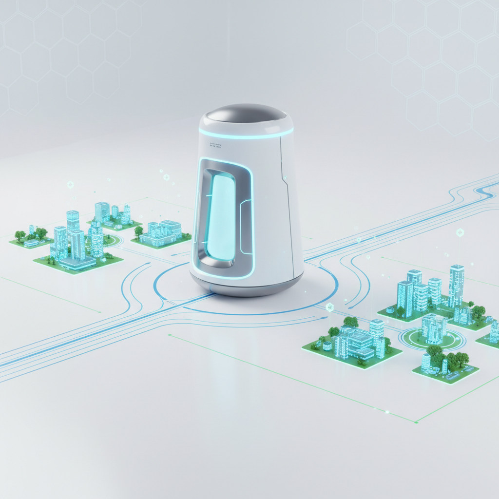 Küçük Modüler Reaktör (SMR) teknolojisinin fütüristik tasarımı